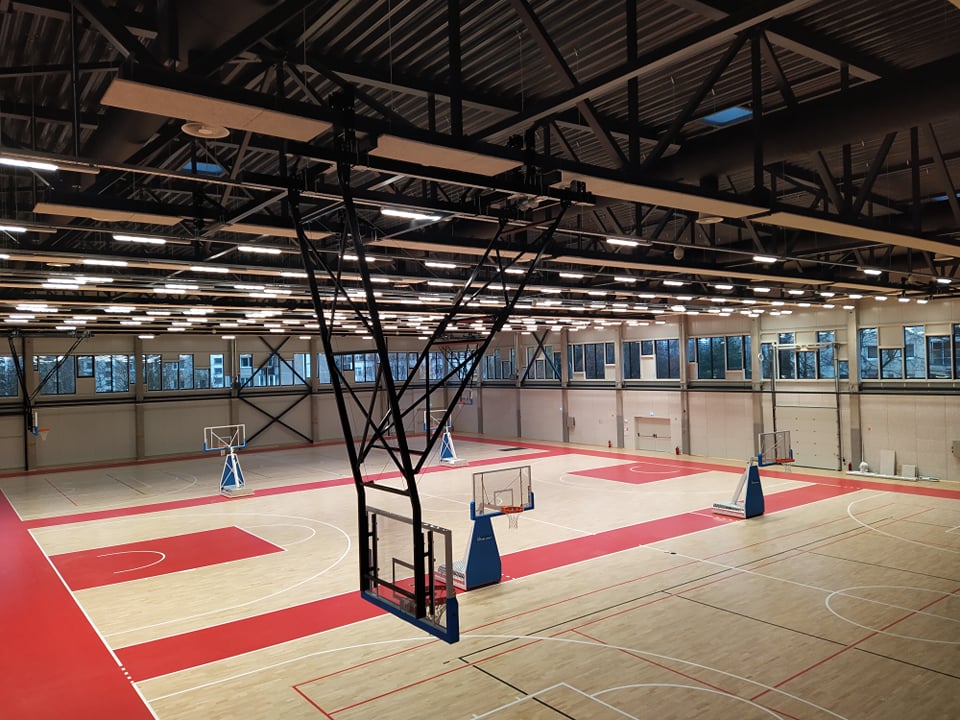 Profesionalios švieslentės sporto salėms ir arenoms Zemynos-hall