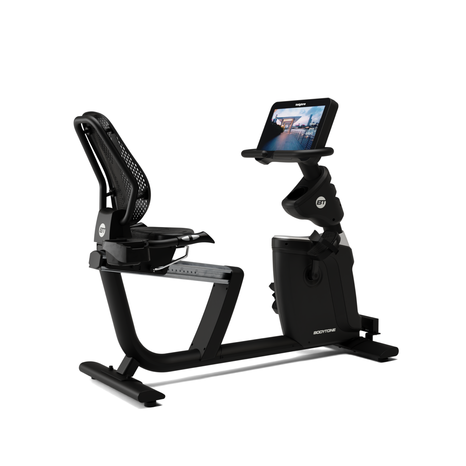 Horizontalus dviratis treniruoklis Bodytone EVORTS+ Profesionalios švieslentės sporto salėms ir arenoms